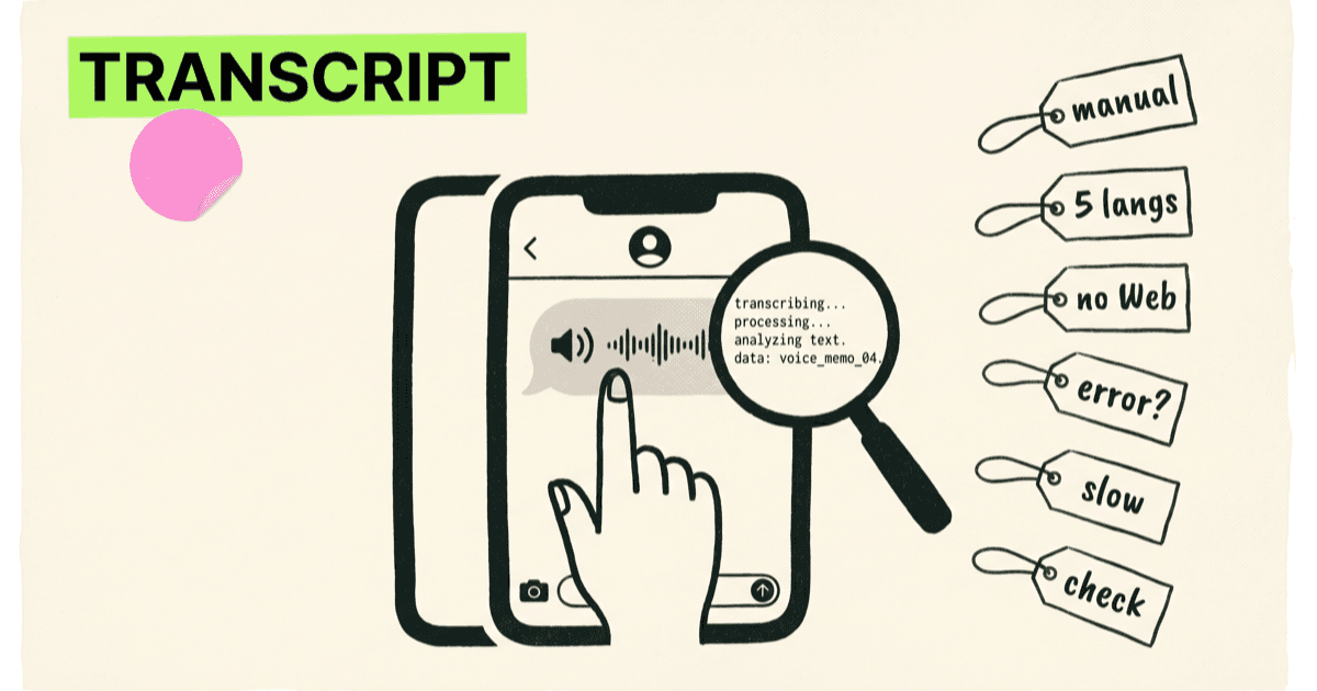WhatsApp Voice Message Transcripts: How They Work and 6 Ways They Fall Short